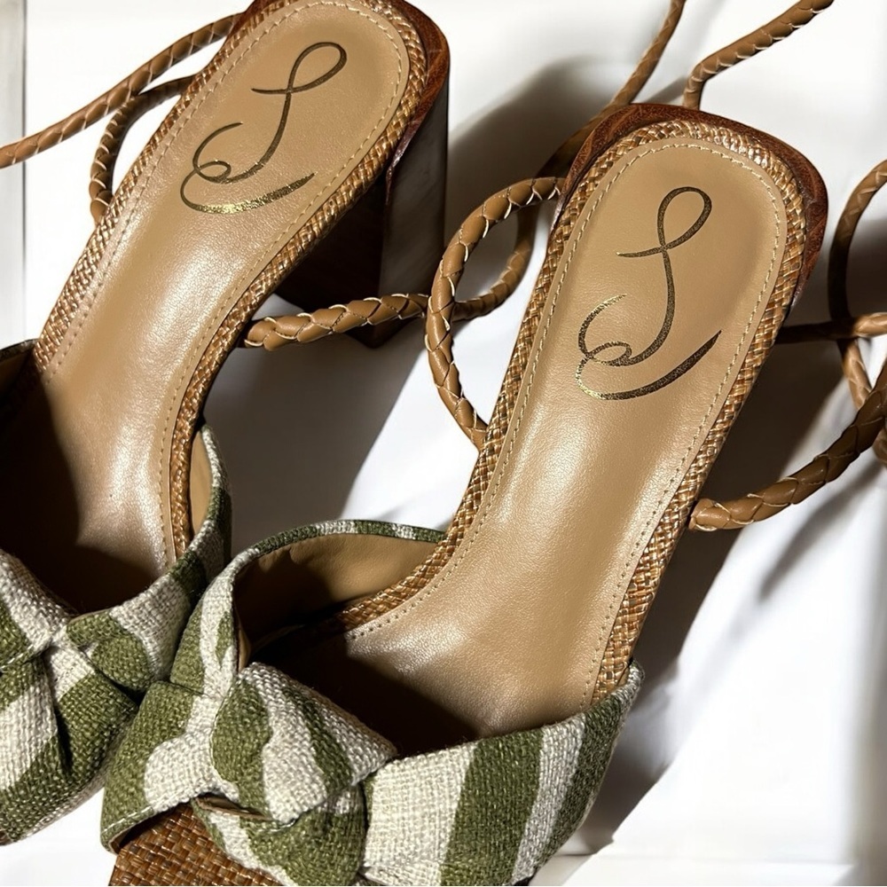 🌻NEW w/box SAM EDELMAN Bodhi Block Heel Sandals | Size 7 - Picture 11 of 15